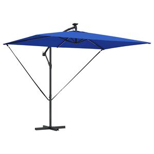 vidaXL Parasol 294 x 200 x 270 cm Polyester and Aluminium Azurblau