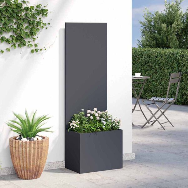 vidaXL Garden Privacy Screen Anthracite 50 x 140 cm Cold-rolled steel