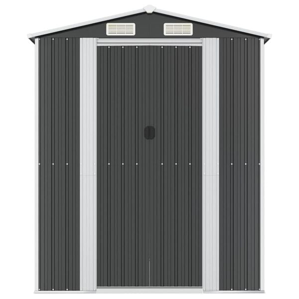 vidaXL Garden Shed Anthracite 192x855x223 cm Galvanised Steel
