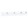 vidaXL TV Cabinet with LED Lights White 270x35x40 cm