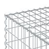 vidaXL Gabion Raised Bed Silver 100 x 100 x 40 cm Galvanised Steel