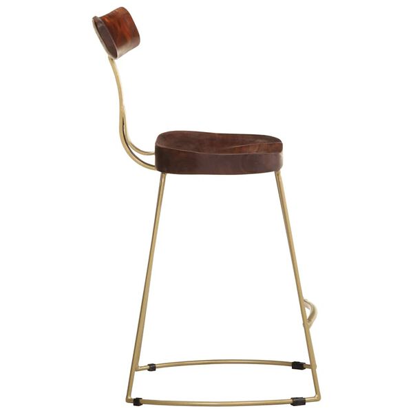 vidaXL Bar Stools 2 pcs 49x43x79 cm Solid Wood Mango