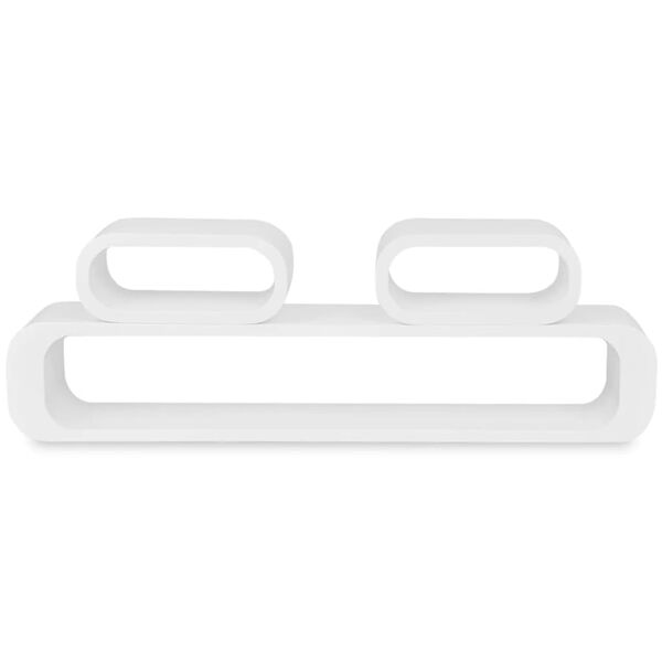 vidaXL Wall Cube Shelves 6 pcs White