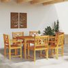 vidaXL Garden Chair 6 pcs Brown 56 x 56 x 90cm Solid Acacia wood