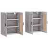 vidaXL Wall Mounted Cabinets 2 pcs Grey Sonoma Engineered Wood