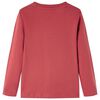 Kids' T-shirt with Long Sleeves Burnt Red 116