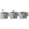 vidaXL Sideboards 3 pcs Concrete Grey Engineered Wood