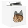 vidaXL Cat House White 42.5 x 40 x 53.5 cm Engineered Wood