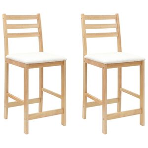 vidaXL Dining Chairs 2 pcs Natural 40 x 47.5 x 99.5 cm