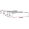 vidaXL Bed Frame without Mattress Black 75x190 cm Small Single Solid Wood