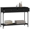 vidaXL Console Table Black 100x34.5x75 cm Engineered Wood