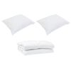 vidaXL Summer Duvet with Pillow 3 pcs White Microfibre