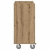 vidaXL Golf Cabinet with Wheel Plain Artisan Oak 65 x 45 x 98 cm