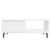 vidaXL Coffee Table White 90x60x35 cm Engineered Wood