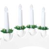 vidaXL Christmas Candle Arch with 10 LED Candles 3 pcs White