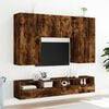 vidaXL TV Wall Cabinets 2 pcs Smoked Oak 100x30x30 cm Engineered Wood