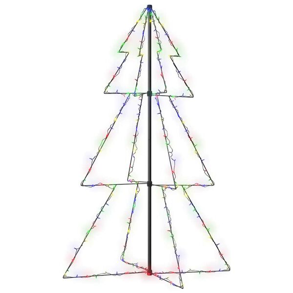 vidaXL Christmas Cone Tree 200 LEDs Indoor and Outdoor 98x150 cm