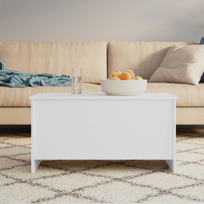 vidaXL Coffee Table White 102x55.5x52.5 cm Engineered Wood