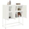 vidaXL Highboard White 100.5x39x107 cm Steel