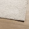 vidaXL Shaggy Rug PAMPLONA High Pile Modern Cream 120x120 cm