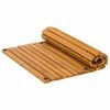 vidaXL Bath Mat Folding Brown 60 x 40 cm Solid Acacia Wood