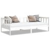 vidaXL Day Bed without Mattress White Solid Wood Pine 90x200cm