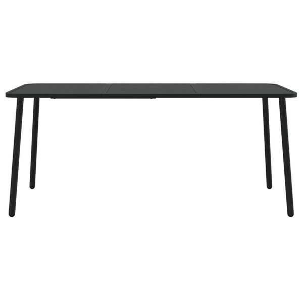 vidaXL Garden Table Anthracite 165x80x71 cm Steel