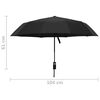 vidaXL Automatic Folding Umbrella Black 104 cm