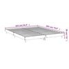vidaXL Bed Frame without Mattress High Gloss White 160x200 cm