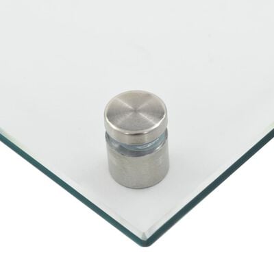 vidaXL Kitchen Backsplash Transparent 70x60 cm Tempered Glass
