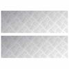 vidaXL Stair Tread 2 pcs 75 x 25 cm Silver Aluminium Rectangular