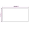 vidaXL Frameless Mirror 120x60 cm Glass