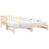 vidaXL Pull-out Day Bed without Mattress 2x(90x200) cm Solid Wood Pine