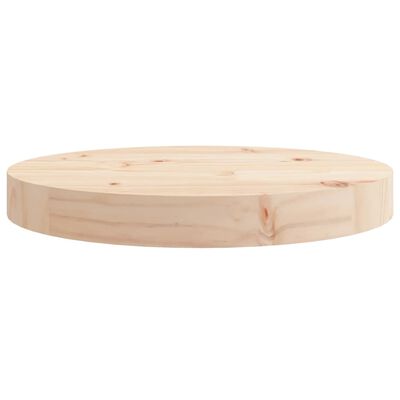 vidaXL Table Top Round Ø30x3 cm Solid Wood Pine