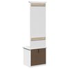 vidaXL Hallway Cabinet with Hooks BODO White 50x40x157 cm