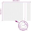 vidaXL Fence with Post Grey 1.5 x 25 m Steel