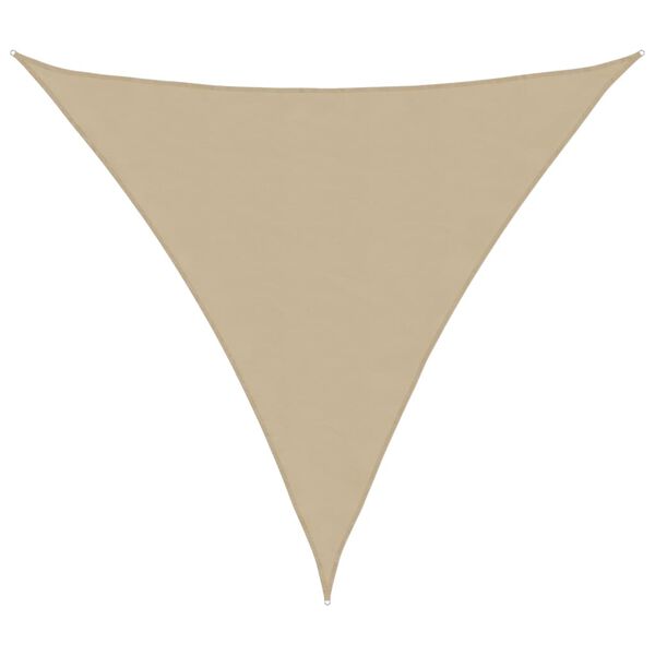 vidaXL Sunshade Sail Oxford Fabric Triangular 5x5x5 m Beige