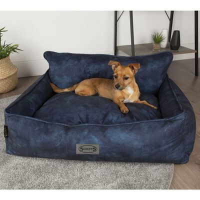 Scruffs & Tramps Dog Bed Kensington Size L 90x70 cm Navy