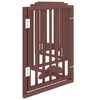 vidaXL Dog Gate with Door Foldable 6 Panels Brown 300 cm Poplar Wood