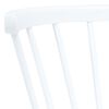 vidaXL Dining Chairs 2 pcs White Solid Rubber Wood