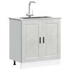 vidaXL Sink Base Cabinet&nbsp;"Porto" Concrete Grey 80x46x81.5 cm&nbsp;Engineered Wood