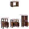 vidaXL Bathroom Furniture Set with Drawer 4 pcs Solid Reclaim Wood