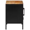 vidaXL Bedside Cabinet Brown and Black 50 x 30 x 45 cm