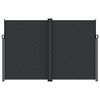 vidaXL Retractable Side Awning Black 220x600 cm