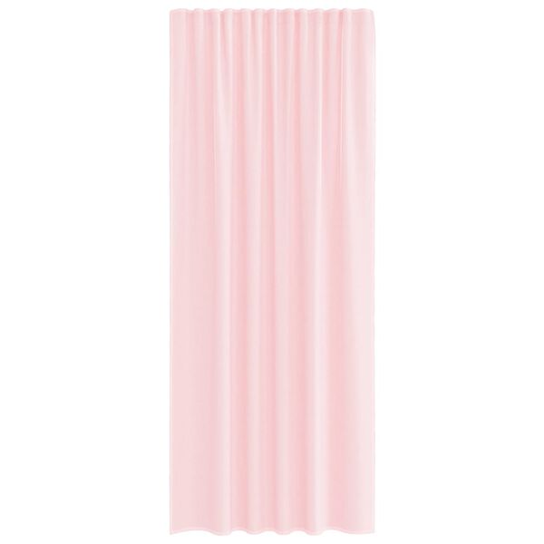 vidaXL Voile Curtains with Rod Pockets 2 pcs Light Pink