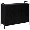 vidaXL Sideboard Black Oak 98.5 x 33 x 81 cm Engineered Wood