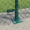 vidaXL Fence Post Green 25 x 1 m (40 x 40 mm mesh) Steel and PVC
