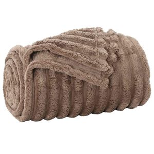 vidaXL Throw Blanket Camel 200 x 150 cm 0.8 kg Fleece