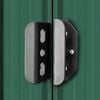 vidaXL Garden Storage Shed Green Metal 204x132x186 cm