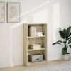 vidaXL Bookcase Sonoma Oak 60x24x109 cm Engineered Wood